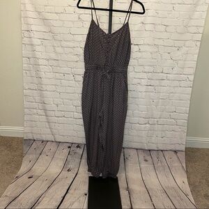 Forever 21 Geometric Print Purple Jumpsuit